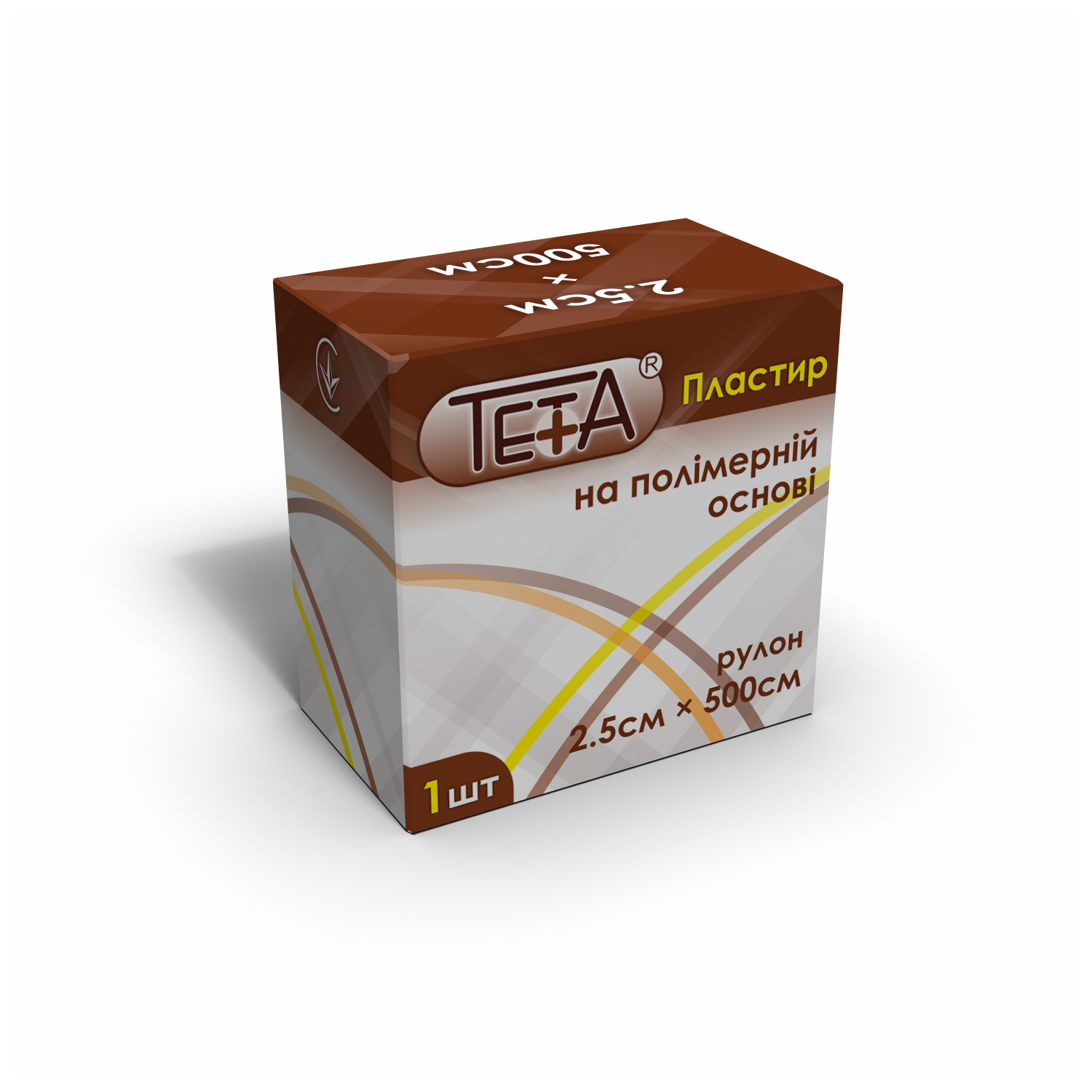 Пластир на полімерній основі в рулонах Teta®, розмір 2,5х500см